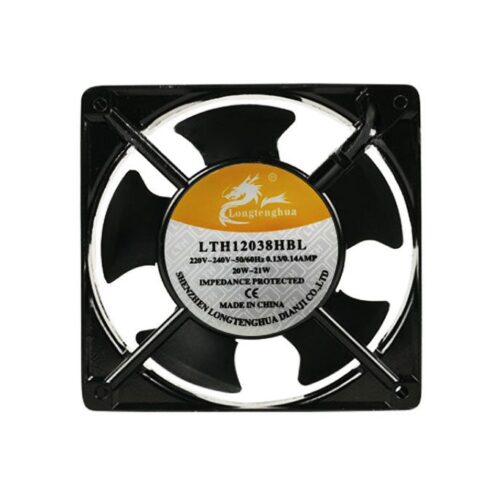 LONGTENGHUA AC 12038 Server-Square Fan Steel,110V 220V 380V LED Display Cabinet Cooling Blower Fan