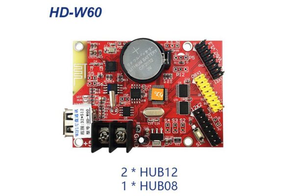 Huidu HD-W6X Series Wi-Fi Single Color LED Controller Card W6X LED Controller
