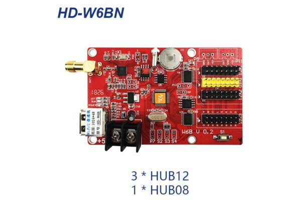 Huidu HD-W6X Series Wi-Fi Single Color LED Controller Card W6X LED Controller