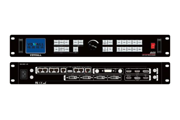 VDWALL A65 4K LED Video Processor With 4 DVI Output LED Video Wall Splicer