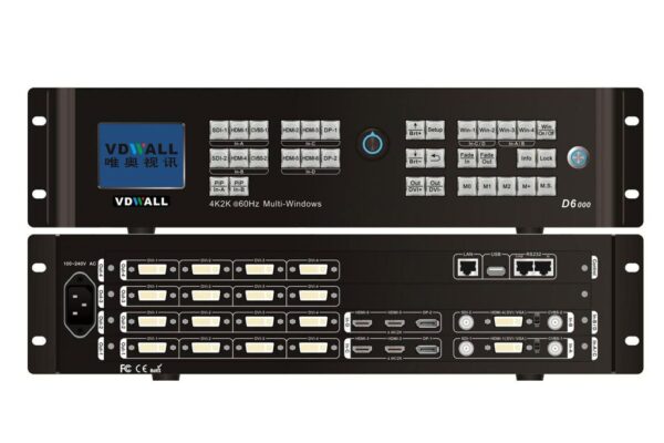VDWALL D6000 4K Multi-Window Mosaic Processor 60HZ LED Video Wall Splicer
